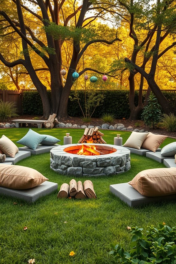 cozy storytelling around fire