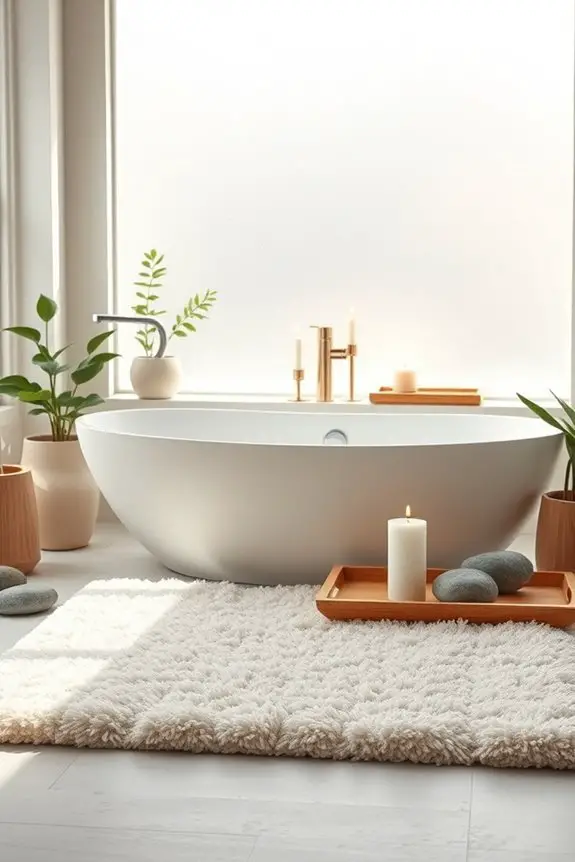 cozy stylish bath mat ideas