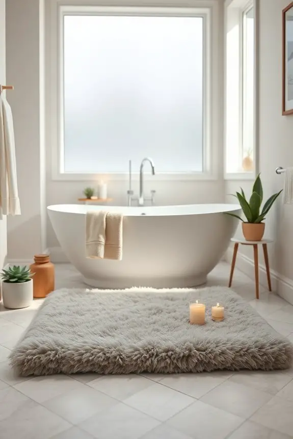 cozy stylish bath mat selection