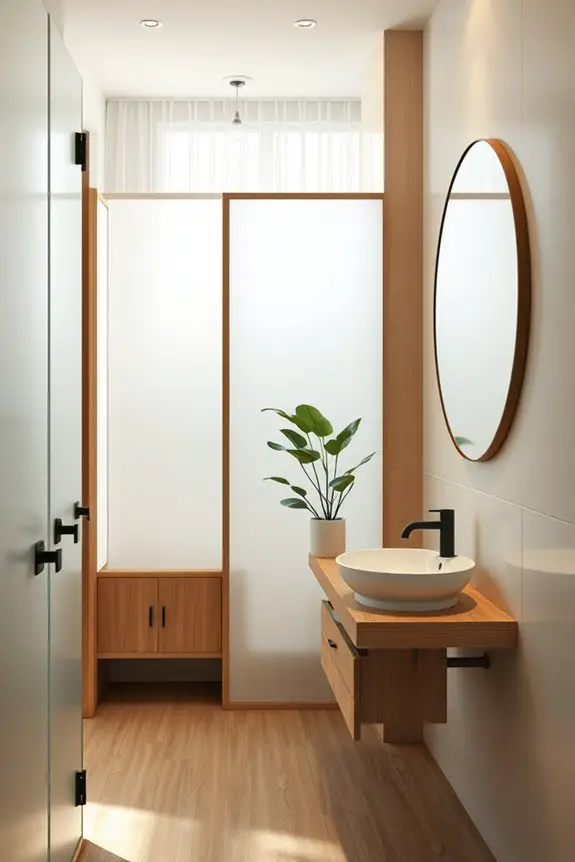cozy stylish bathroom partitions