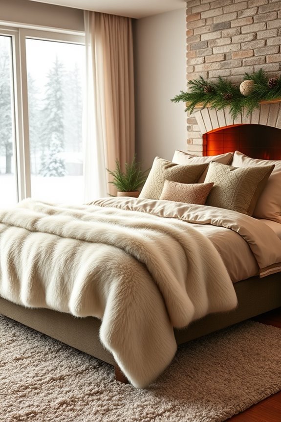 cozy stylish faux fur throws