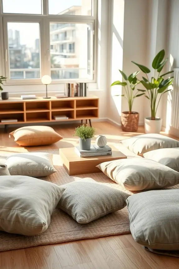 cozy stylish floor cushions