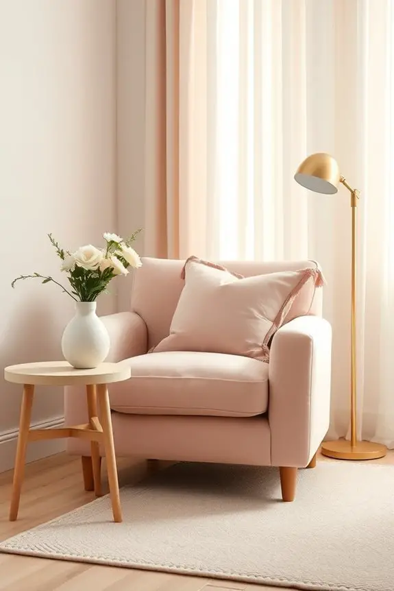 cozy stylish plush seating