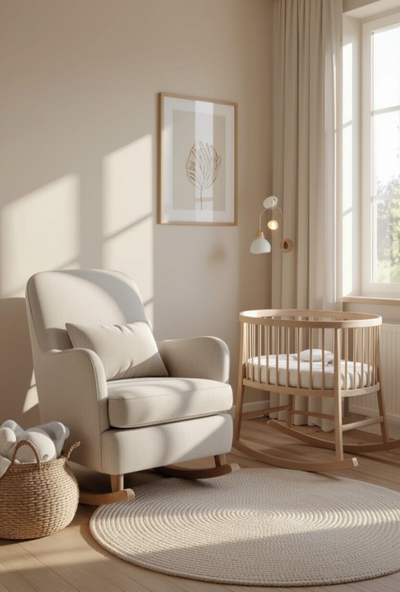 cozy supportive nursing nook
