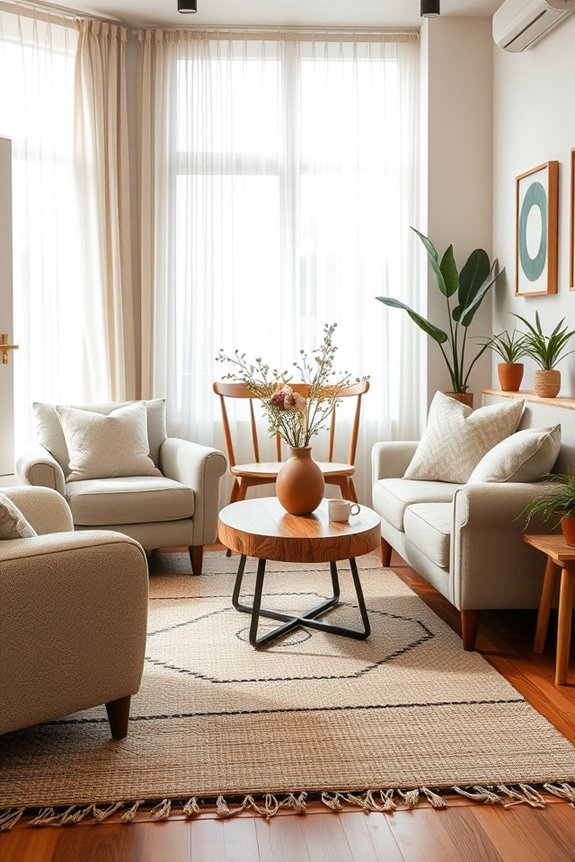 cozy textiles enhance ambiance