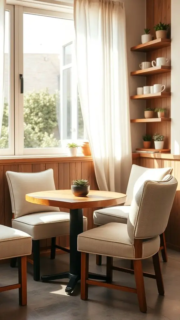 cozy textured cafe atmosphere