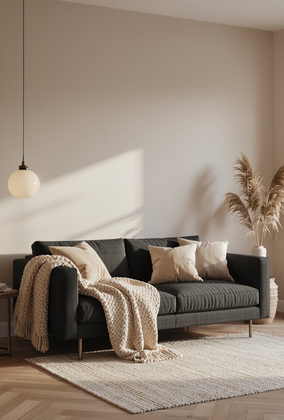 cozy textured layered throws