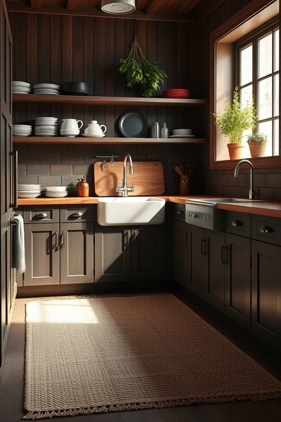 cozy textured rugs enhance warmth