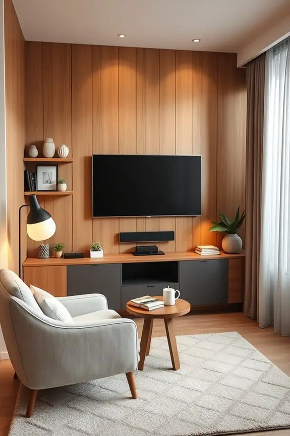 cozy tv corner nook