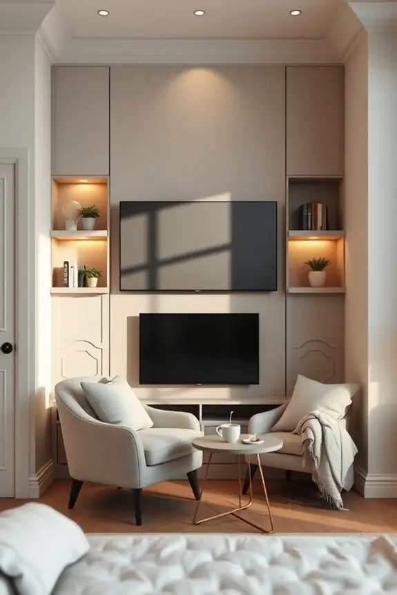 cozy tv nook retreat
