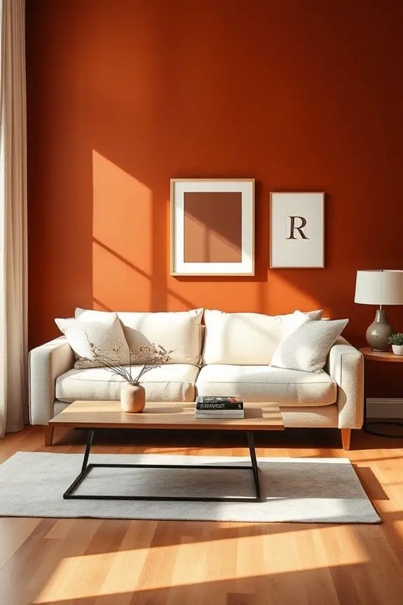 cozy warm cinnamon accents