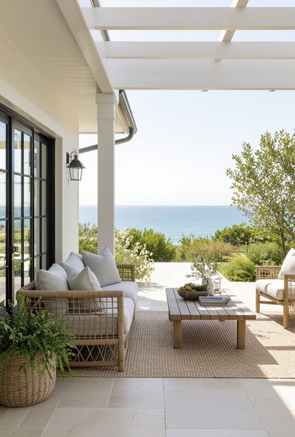 cozy weatherproof outdoor lounge