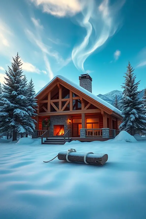 cozy winter retreat atmosphere