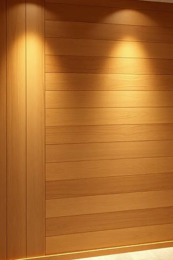 cozy wood panel accent