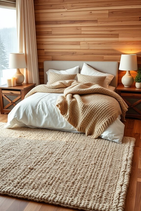 cozy woolen bedroom decor