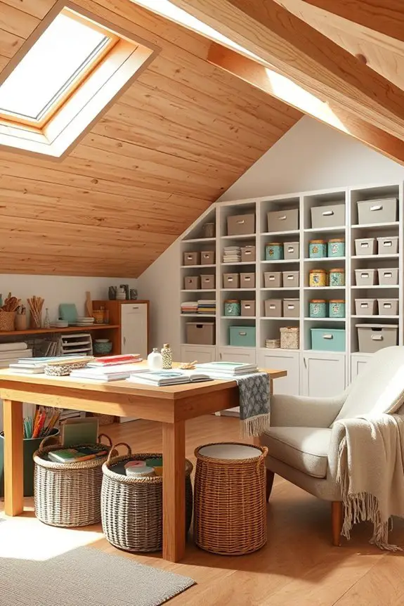 craft area with organization