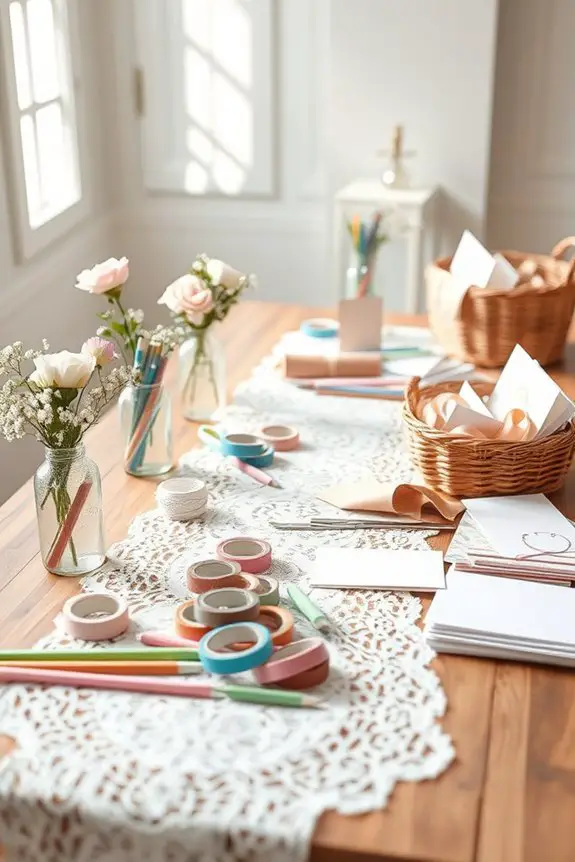 crafting keepsakes for guests