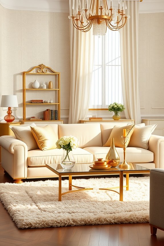 cream and gold elegance