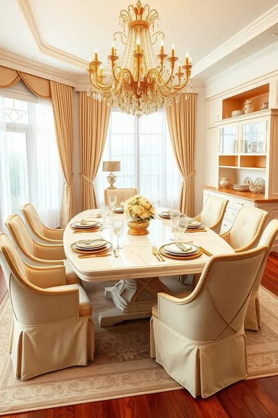 cream and gold elegance