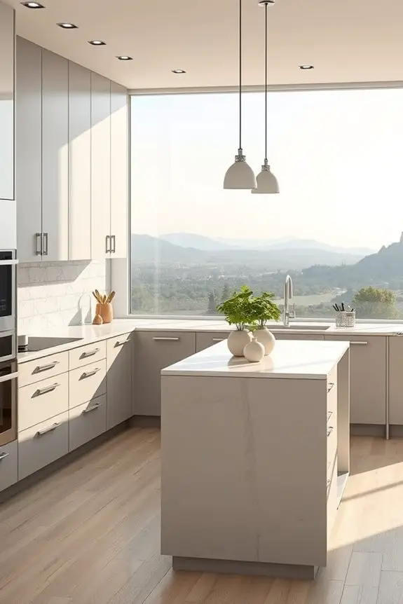cream and grey tranquility