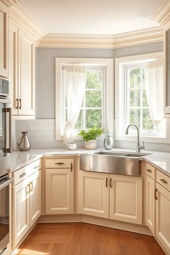 creamy off white kitchen elegance