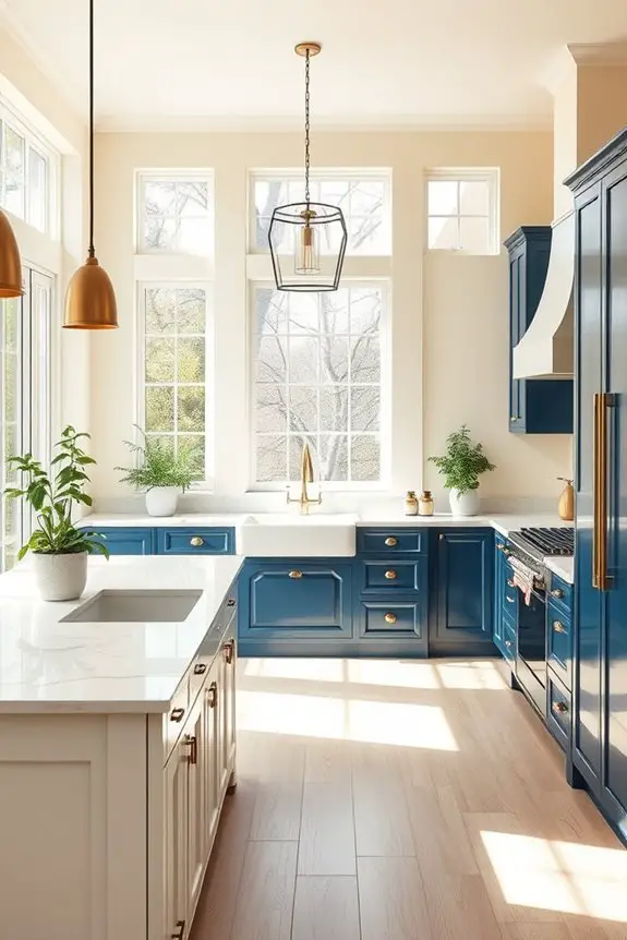 creamy walls brighten kitchens