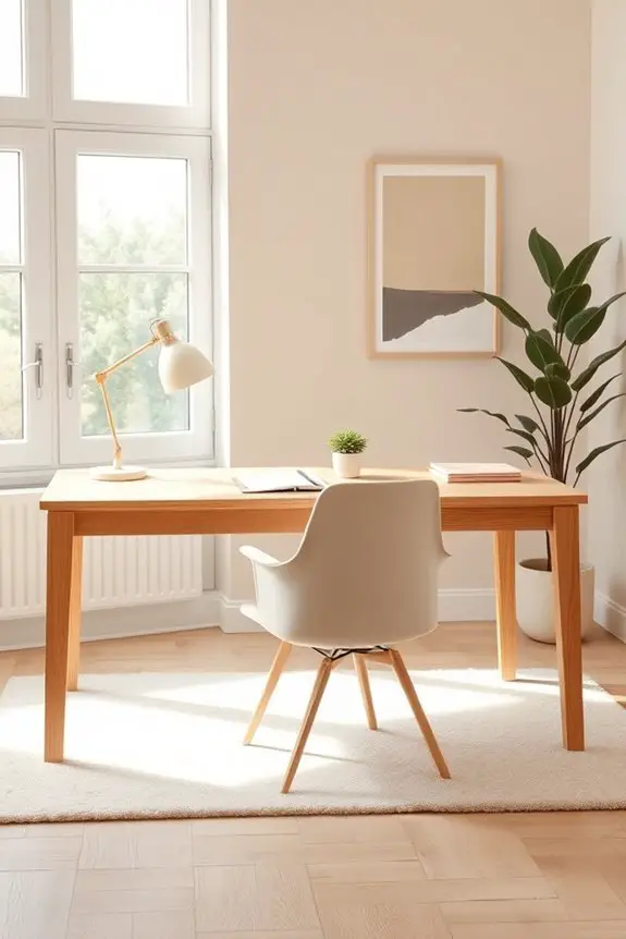 creamy white lighting enhances productivity
