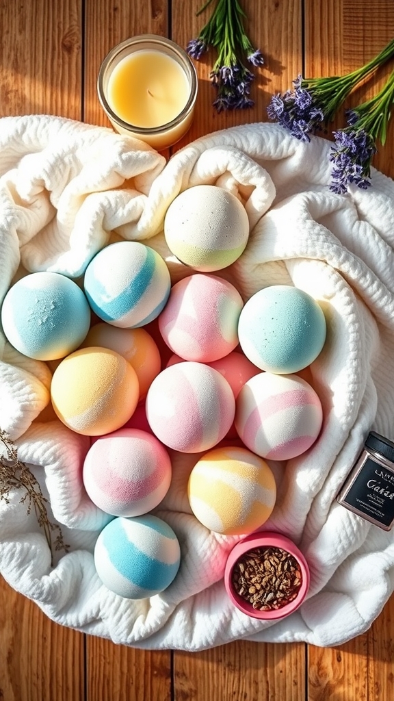 create a bath bomb collection