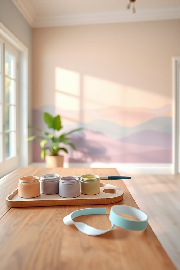 create a washable mural