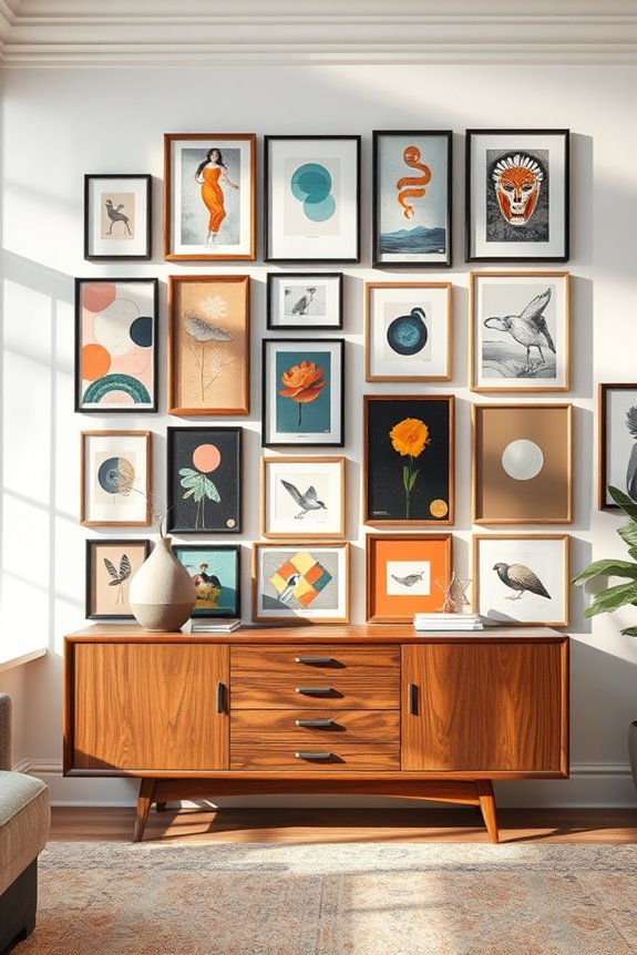 create an eclectic gallery wall