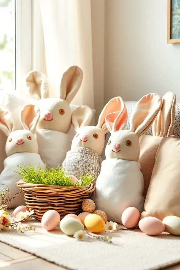 create charming bunny pillows
