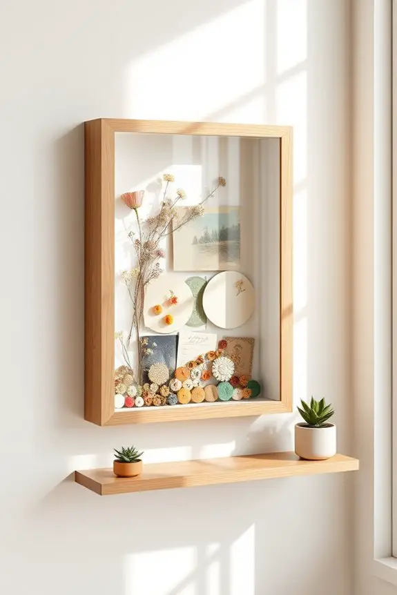 create memorable shadow box
