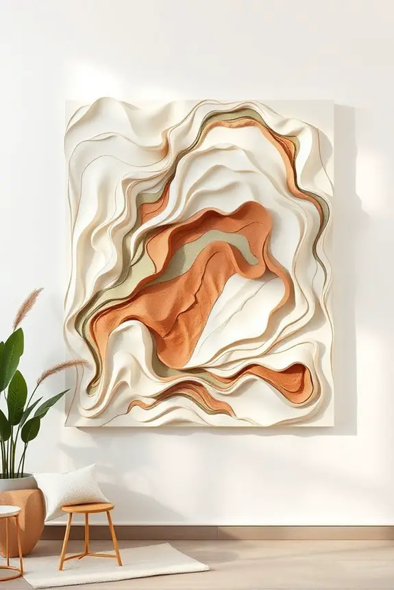 creative abstract paper mache
