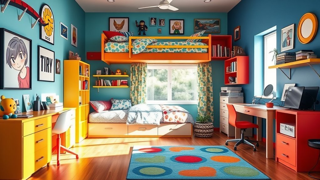 creative and functional bedrooms