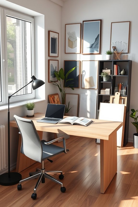 creative and functional workspace