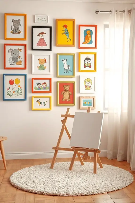 creative art gallery display