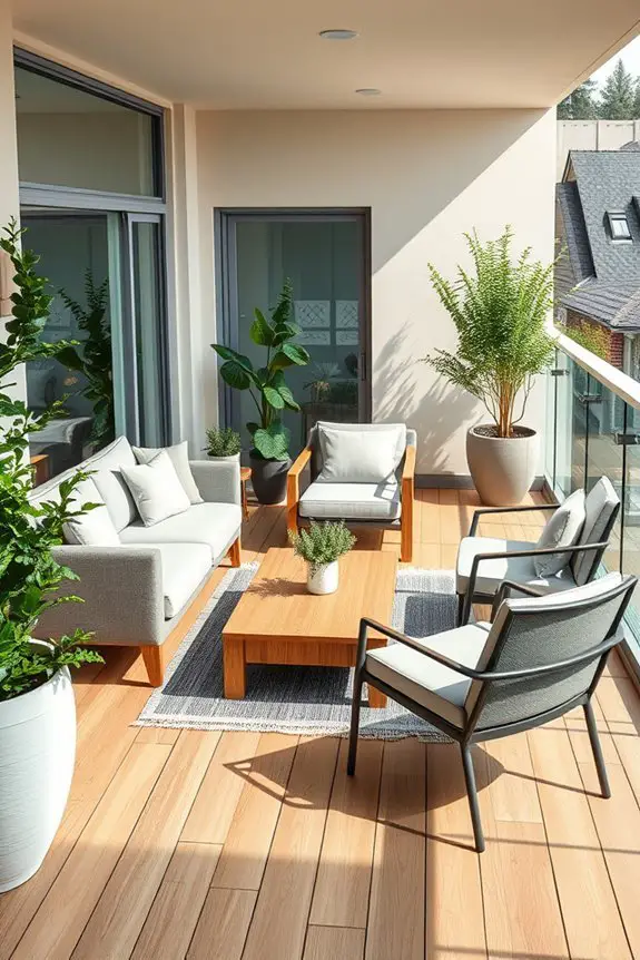 creative balcony furniture arrangements