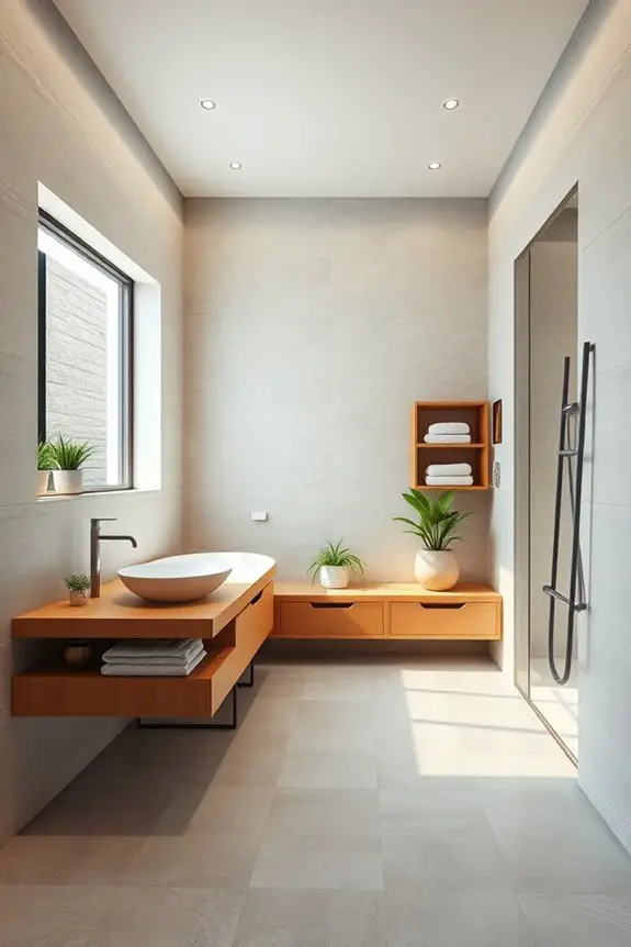 creative bathroom space optimization
