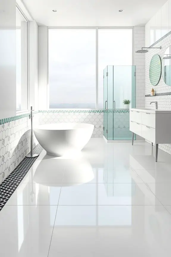 creative bathroom tile designs