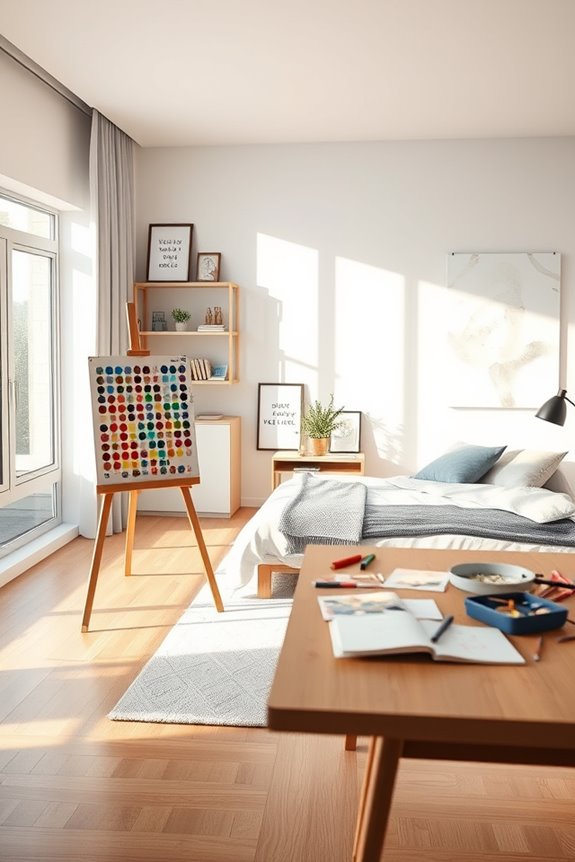 creative bedroom art studio