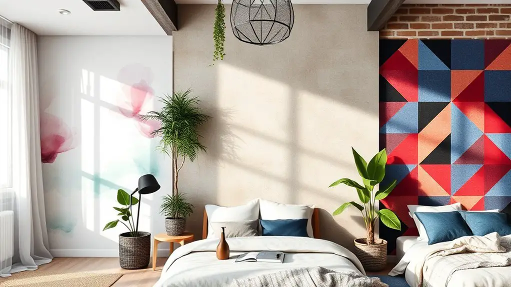 creative bedroom wall designs