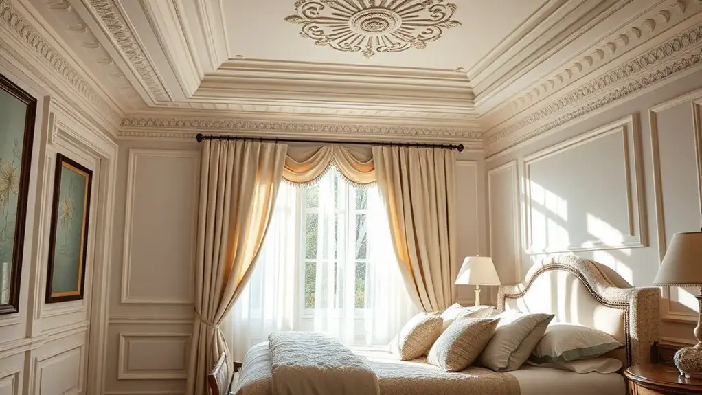 creative bedroom wall moldings