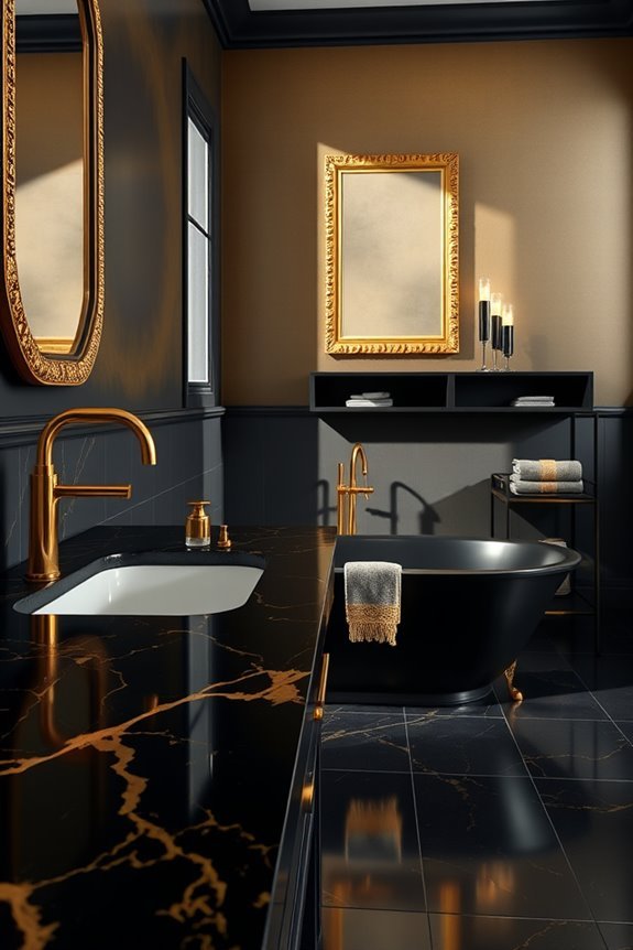 creative black and gold techniques