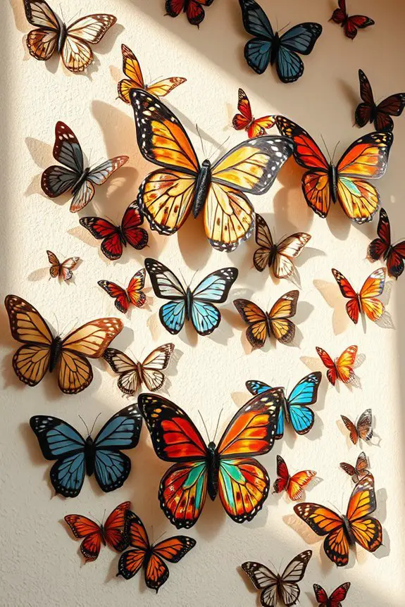 creative butterfly wall art