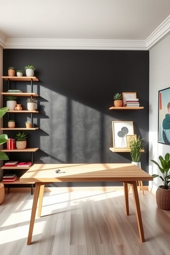 creative chalkboard wall decor