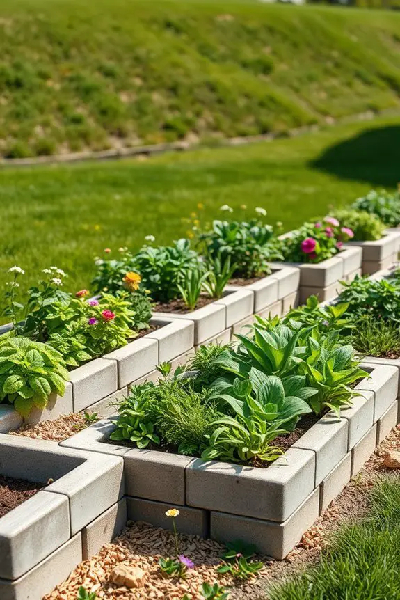 creative cinder block gardens