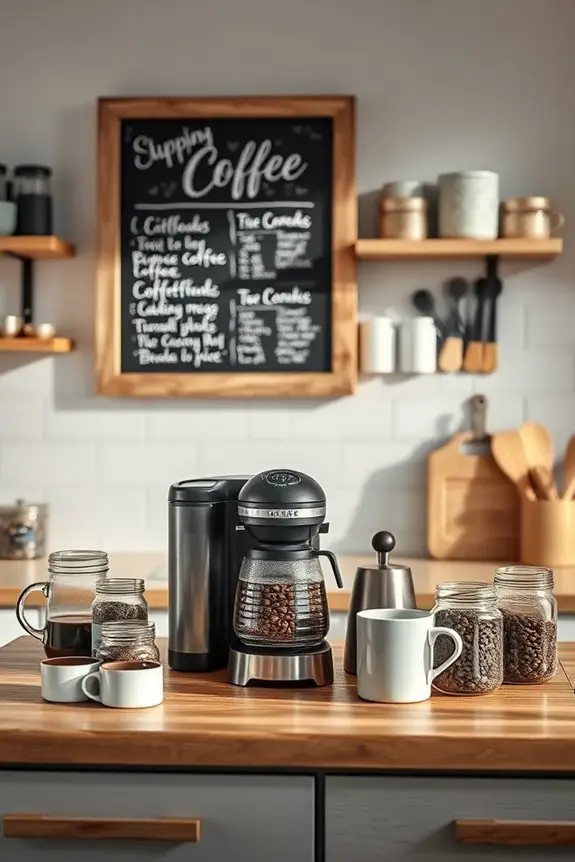 creative coffee bar experience