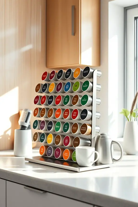 creative coffee pod organization