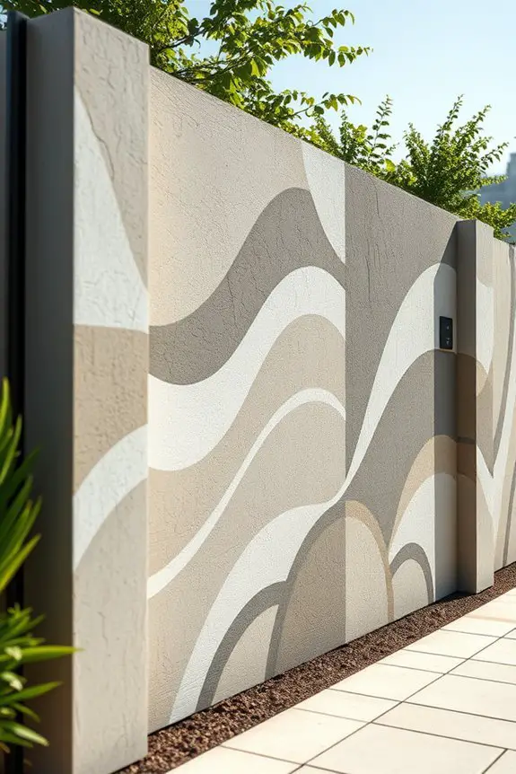 creative concrete wall murals