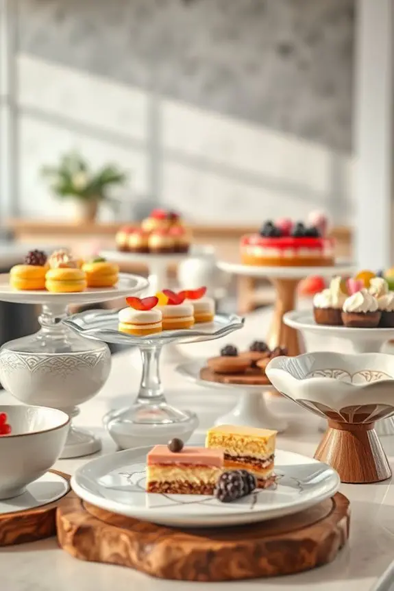 creative dessert presentation enhancement